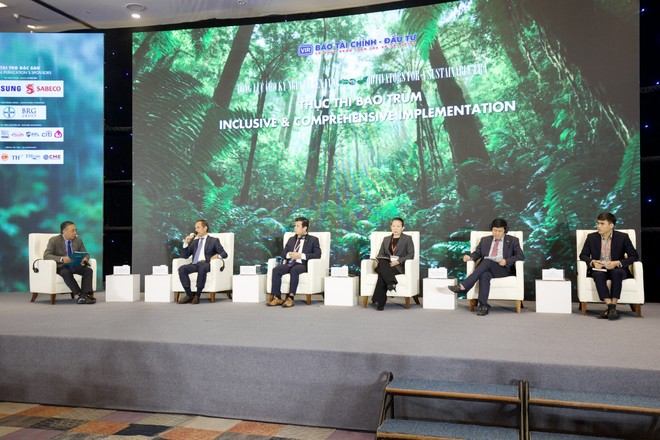 Hội thảo Phát triển bền vững 2025 với chủ đề “Động lực cho kỷ nguyên bền vững” do Báo Tài chính - Đầu tư tổ chức. Ảnh: Chí Cường