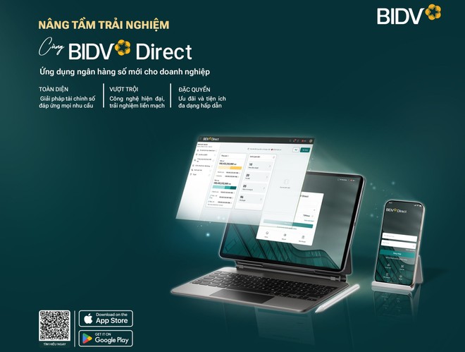 BIDV Direct - ứng dụng số hữu ích dành cho khách hàng tổ chức