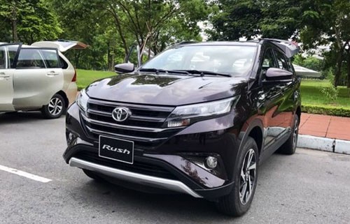 Toyota Rush trong một buổi đào tạo bán hàng của Toyota tại Hà Nội. Ảnh: CTV.