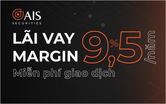 Chứng khoán AIS cho vay giao dịch ký quỹ chỉ 9,5%/năm