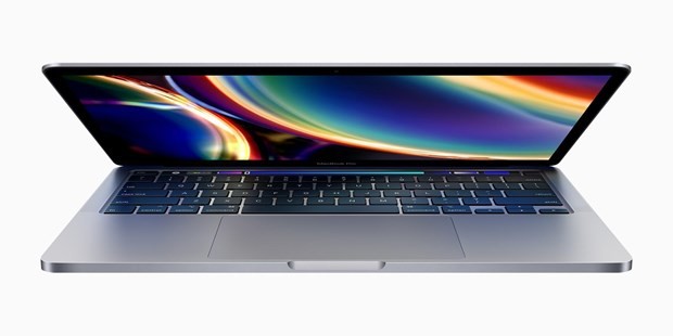 Máy tính MacBook Pro 13inch với bàn phím Magic có cơ chế cắt kéo.