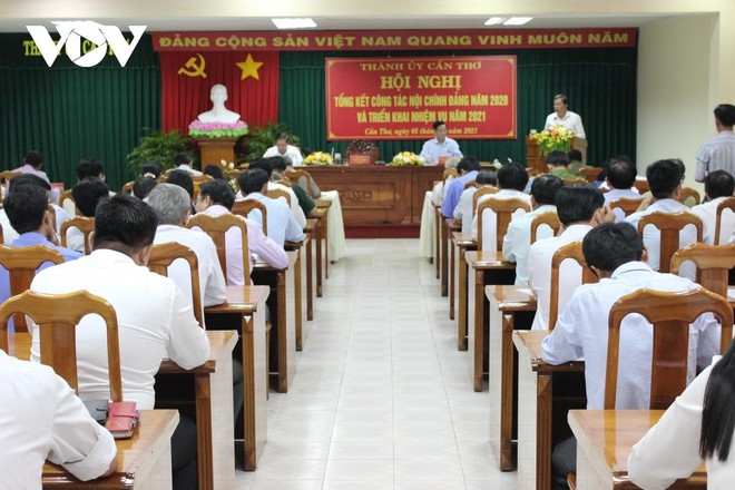 Hội nghị tổng kết công tác Nội chính Đảng năm 2020 và triển khai nhiệm vụ năm 2021 của Thành ủy Cần Thơ.