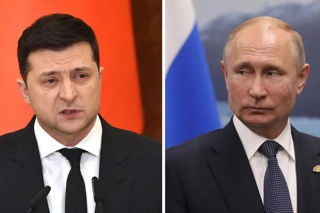 Tổng thống Nga Vladimir Putin và Tổng thống Ukraine Volodymyr Zelensky (Ảnh: Getty).