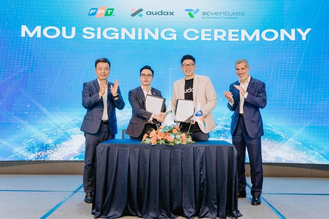 FPT bắt tay audax Financial Technology - công ty được Standard Chartered đầu tư, nhằm thúc đẩy chuyển đổi số toàn diện ngành ngân hàng, tài chính tại khu vực châu Á Thái Bình Dương và Trung Đông.