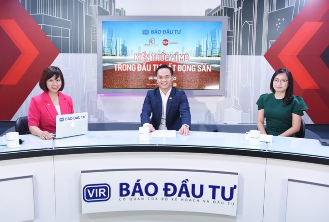 Talkshow Điểm hẹn Đầu tư với chủ đề “Kiến thức vĩ mô trong đầu tư bất động sản” diễn ra vào 15h ngày 16/9.