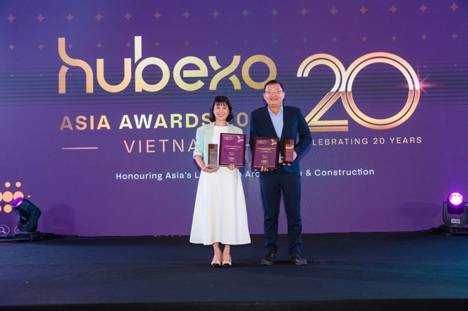 Coteccons (CTD) lập cú đúp tại Hubexo Asia Awards 2025: Hai năm liên tiếp nằm trong top 10 nhà thầu hàng đầu Việt Nam