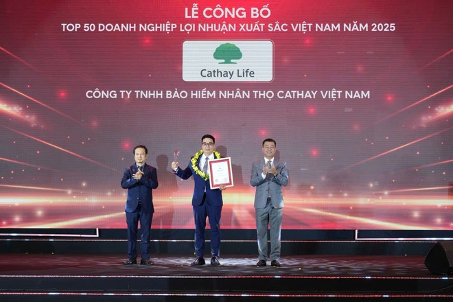 Cathay Life Việt Nam vào Top 500 Doanh nghiệp lợi nhuận tốt nhất Việt Nam năm 2025