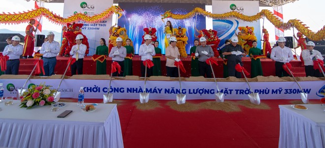 Khởi công dự án nhà máy năng lượng mặt trời Phù Mỹ 333MW