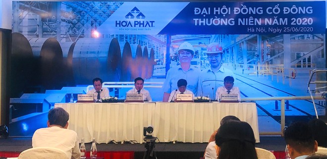 ĐHĐCĐ Tập đoàn Hòa Phát (HPG): Cổ đông đề xuất không chia cổ tức 2019 bằng tiền, giữ lại để đầu tư