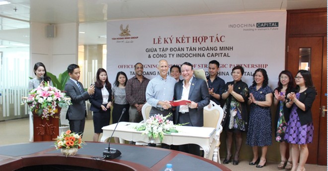 Tân Hoàng Minh ký hợp tác chiến lược với Indochina Captital