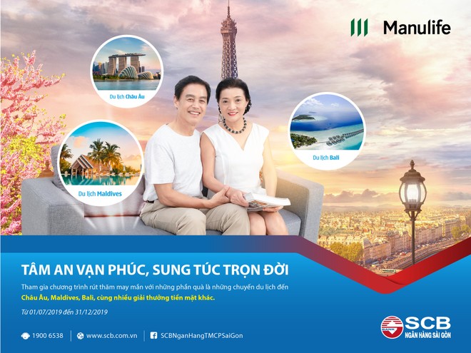 Cơ hội du lịch châu Âu với “Tâm an vạn phúc - Sung túc trọn đời” cùng SCB