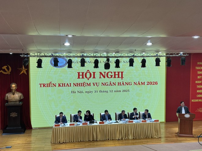 Ông Tô Huy Vũ, Chủ tịch Hội đồng thành viên Agribank phát biểu tại Hội nghị