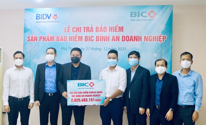 BIC chi trả hơn 2 tỷ đồng quyền lợi bảo hiểm BIC Bình an doanh nghiệp cho khách hàng