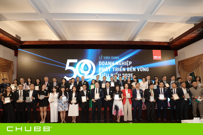 Chubb Life Việt Nam lần đầu được vinh danh tại giải thưởng Top 50 Doanh nghiệp Phát triển bền vững