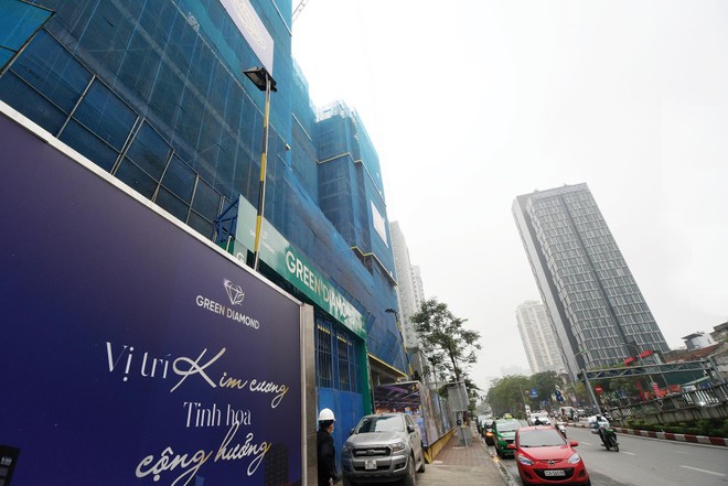Dự án tái định cư 93 Láng Hạ được quảng bá “có vị trí kim cương”. Ảnh: Dũng Minh