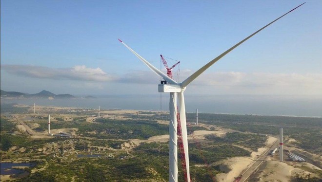 Nhà máy điện gió Phương Mai 1 có tổng công suất 26,4 MW được xây dựng trên diện tích 141 ha tại Bình Định