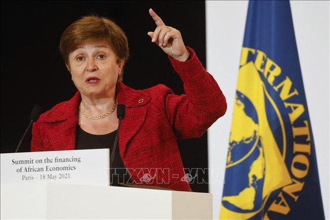 Tổng Giám đốc Quỹ Tiền tệ quốc tế (IMF) Kristalina Georgieva. Ảnh: AFP/TTXVN