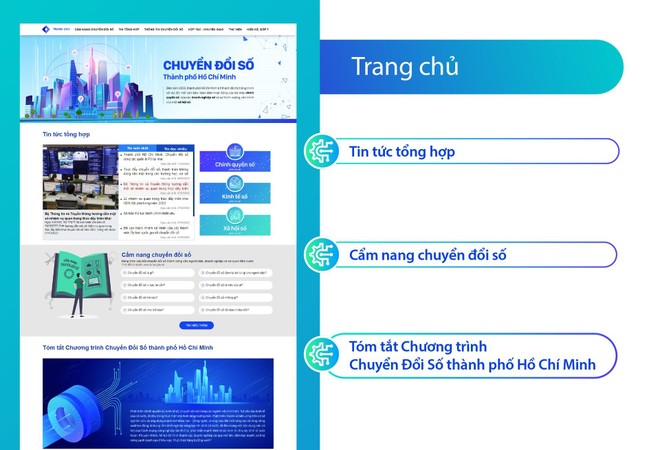 Cổng thông tin Chuyển đổi số được đặt tại địa chỉ: https://chuyendoiso.hochiminhcity.gov.vn.