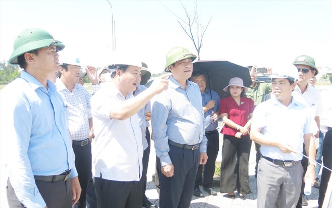 Lãnh đạo tỉnh Quảng Nam kiểm tra, giám sát dự án trên địa bàn. Tỉnh Quảng Nam đặt mục tiêu giải ngân 100% vốn đầu tư công