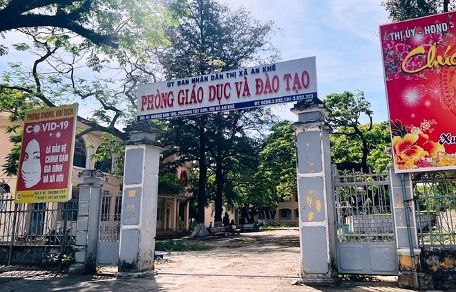 Phát hiện sai phạm trong việc Đấu thầu, mua sắm vật tư, thiết bị dạy học tại Phòng Giáo dục và Đào tạo thị xã An Khê. Ảnh: T.C