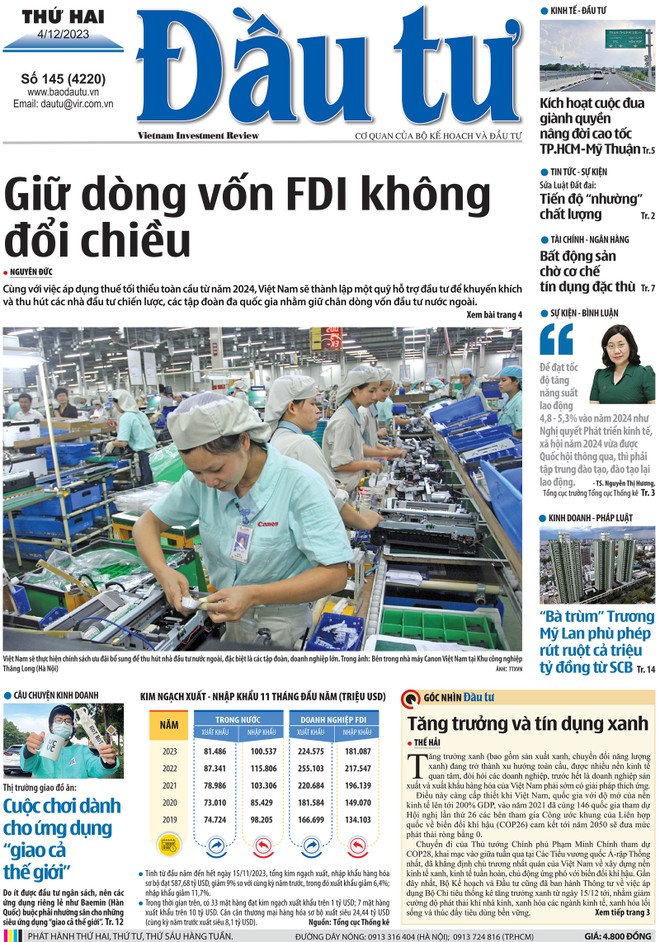 Báo Đầu tư số 145