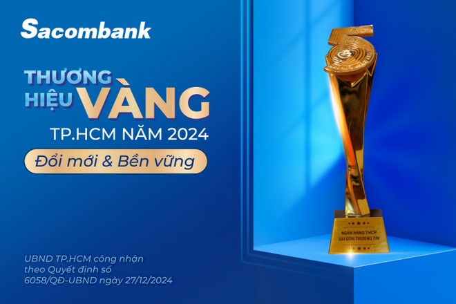 Sacombank (STB) - Thương hiệu vàng TP.HCM 5 năm liên tiếp