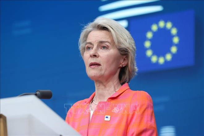 Chủ tịch Ủy ban Châu Âu Ursula von der Leyen. (Ảnh: THX/TTXVN)