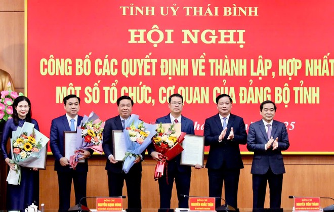 Thái Bình thành lập hai Đảng bộ mới, hợp nhất Ban Tuyên giáo và Ban Dân vận 