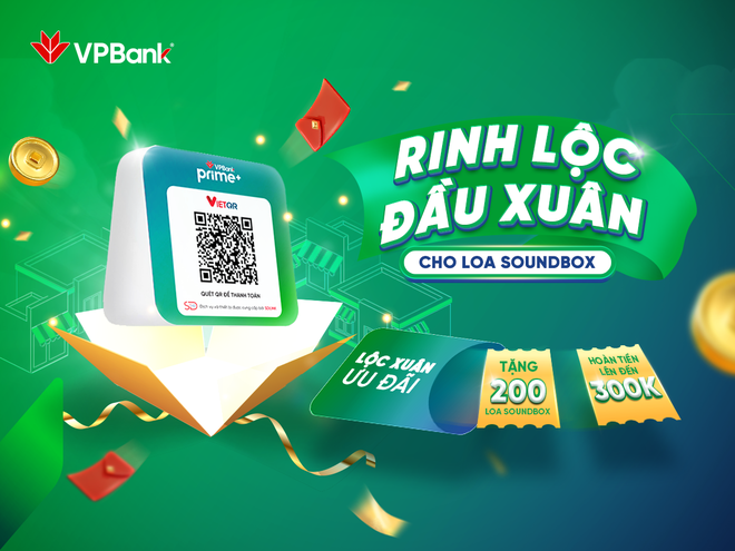 VPBank tặng loa thông báo biến động số dư nhân dịp đầu xuân