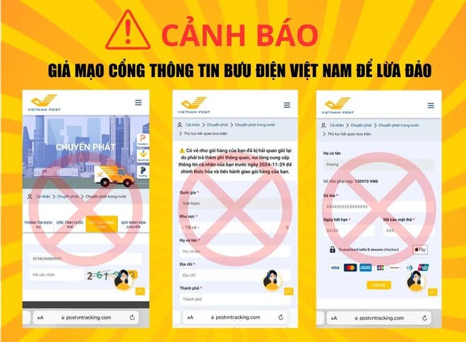 Vietnam Post cảnh báo mạo danh website.