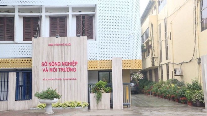 Trụ sở Sở Nông nghiệp và Môi trường Hà Nội. 