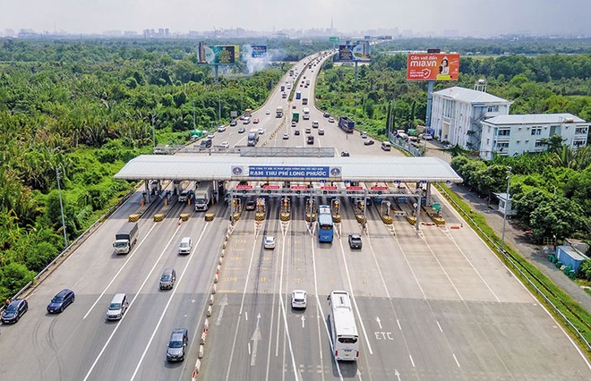 Một đoạn cao tốc TP.HCM - Long Thành.