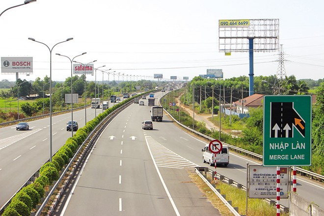 Một đoạn cao tốc TP.HCM - Long Thành - Dầu Giây.