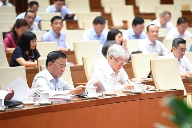 Phiên họp sáng 16/6 của Quốc hội.