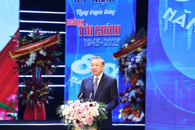 Tổng Bí thư Tô Lâm phát biểu tại Lễ kỷ niệm. Ảnh: Đức Thanh