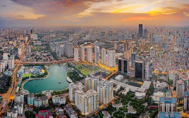 Một góc Hà Nội từ trên cao. Ảnh: Internet.