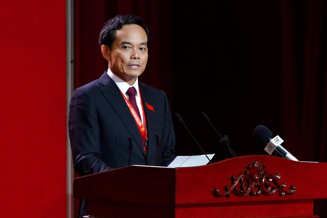 Bí thư Thành ủy TP.HCM Trần Lưu Quang phát biểu bế mạc đại hội. Ảnh: BTC.