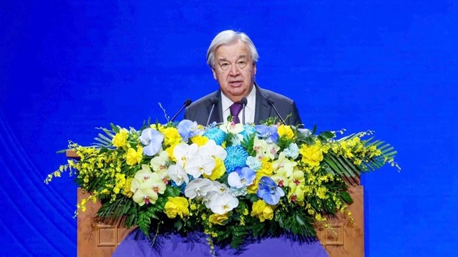 Tổng Thư ký Liên hợp quốc Antonio Guterres phát biểu tại Lễ mở ký.