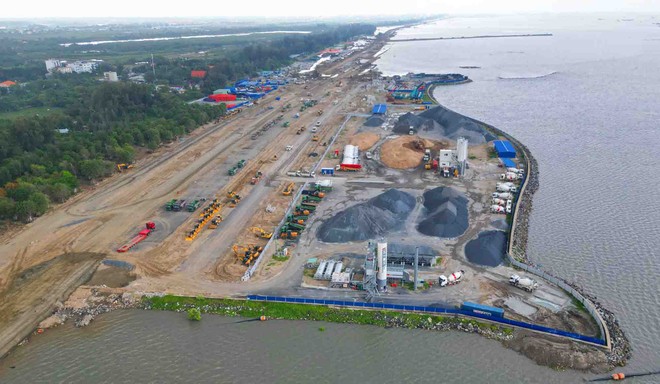 Dự án Khu đô thị du lịch lấn biển Cần Giờ. Ảnh: Lê Toàn.