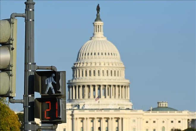 Tòa nhà Quốc hội Mỹ tại Washington, D.C. Ảnh: THX/TTXVN