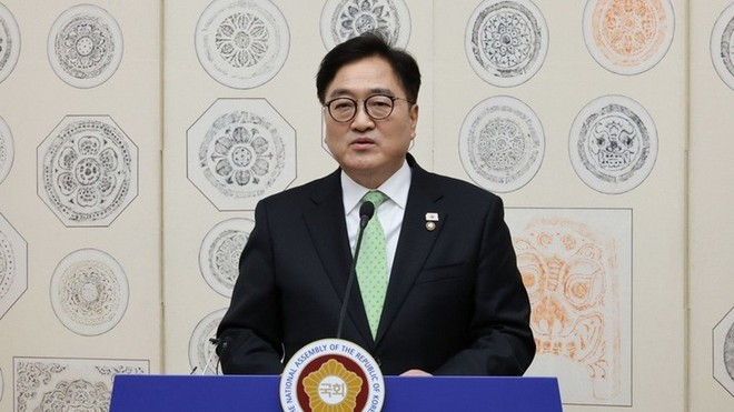 Chủ tịch Quốc hội Đại Hàn Dân Quốc Woo Won Shik. (Nguồn: Yonhap/TTXVN).