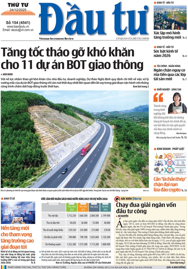Báo Đầu tư số 154