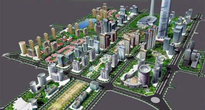 Phối cảnh tổng thể khu đô thị Phú Lương