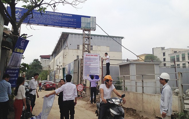 Dự án HongKong Tower nằm trong ngõ hẻm, chứ không phải mặt đường Đê La Thành
