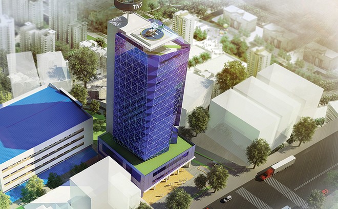 Mô hình Dự án Trung tâm thiết kế thời trang TNG
 tại TP. Thái Nguyên