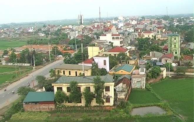 Một góc thị trấn Sóc Sơn (Hà Nội), ảnh Internet