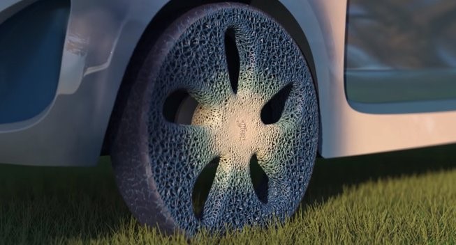 Lốp xe tới từ tương lai, không bao giờ cần thay thế