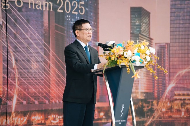 Phó Thủ tướng Chính phủ Hồ Đức Phớc phát biểu tại Lễ khánh thành