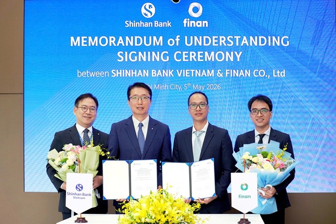 Ngân hàng Shinhan hợp tác cùng Finan ra mắt ứng dụng Shinhan Store cho hộ kinh doanh