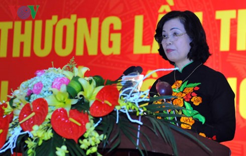 Bà Bùi Thị Thanh, Phó Chủ tịch Ủy ban Trung ương MTTQ Việt Nam